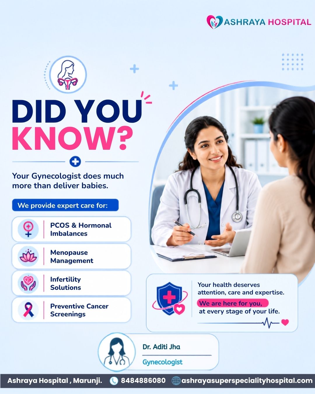 Dr. Aditi Jha , Gynecologist Marunji, PCMC, Pune laparoscopic gynaecologist surgeon , pcos and hormonal imbalance clinic Hinjewadi, Nerhe laparoscopic gynaecologist surgeon , pcos and hormonal imbalance clinic