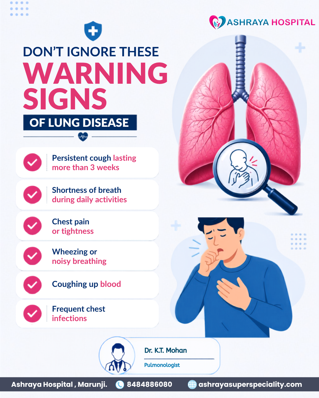 Dr. K.T Mohan , Pulmonologist Marunji, PCMC, Pune Pulmonary Hypertension Treatment, Pneumonia Treatment Hinjewadi, Nerhe Pulmonary Hypertension Treatment, Pneumonia Treatment