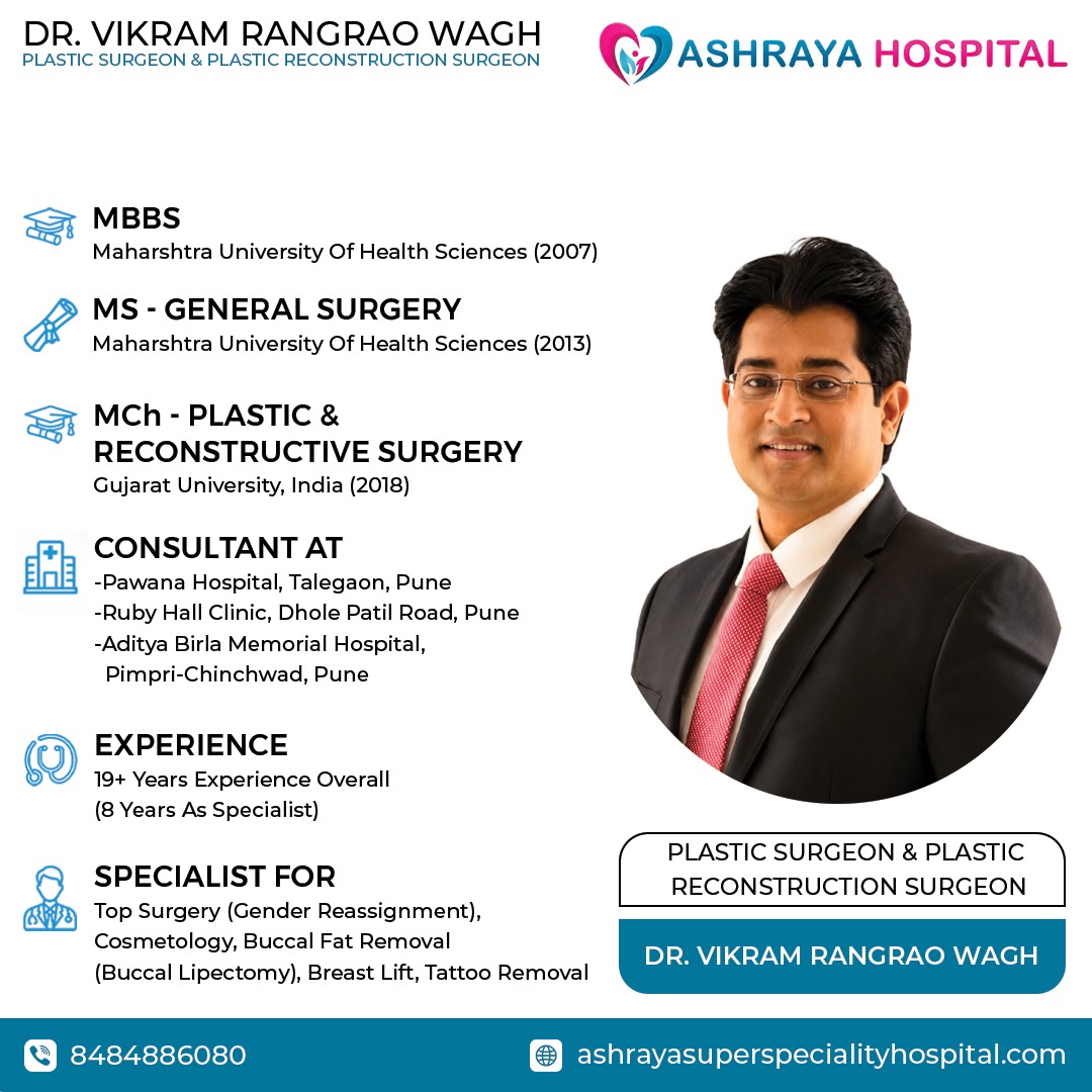 Dr. Vikram Wagh , Reconstructive Plastic Surgery Marunji, PCMC, Pune Nose Reconstruction Surgery , Earlobe Repair Surgery Hinjewadi, Nerhe Dr. Vikram Wagh , Reconstructive Plastic Surgery