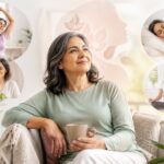 Middle-aged woman consulting a gynecologist for menopause symptoms and personalized treatment options.