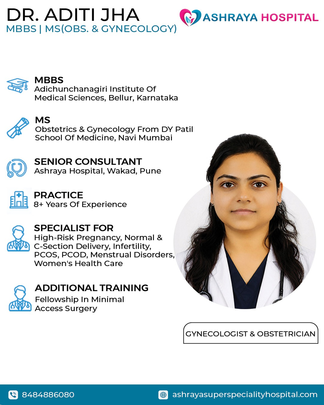 Dr. Aditi Jha – Gynecologist & Obstetrician in Pune
