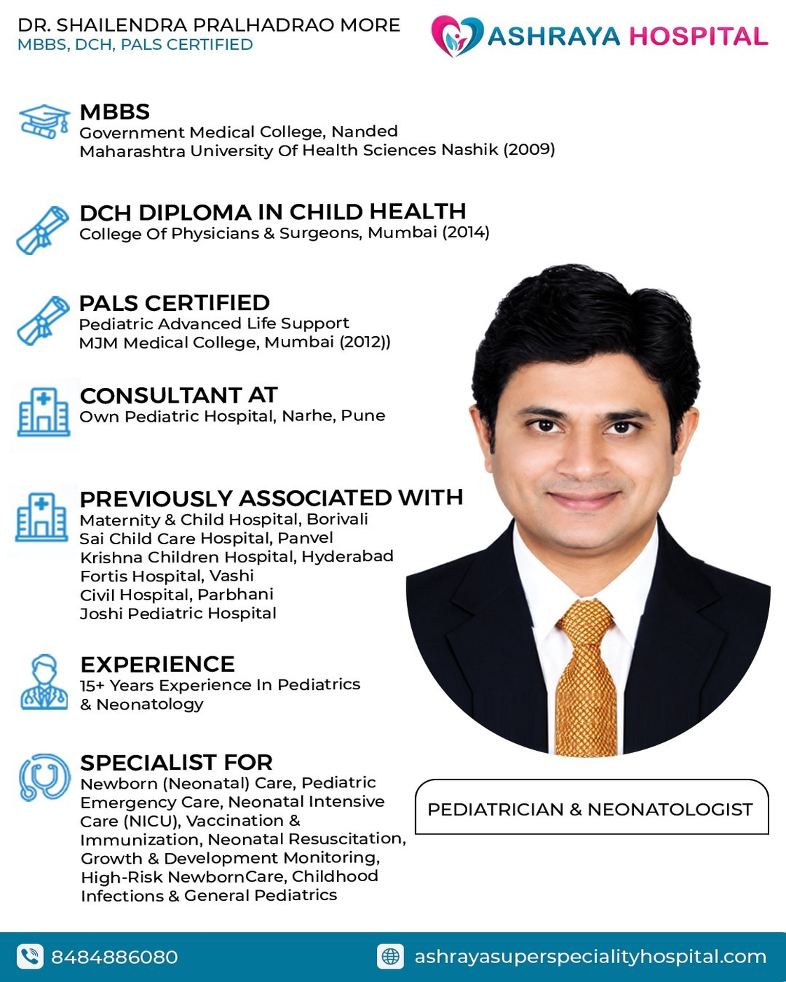Dr. Shailendra Pralhadrao More – Pediatrician & Neonatologist